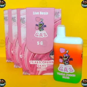 CALIFORNIA GAS LIVE RESIN VAPES 5G