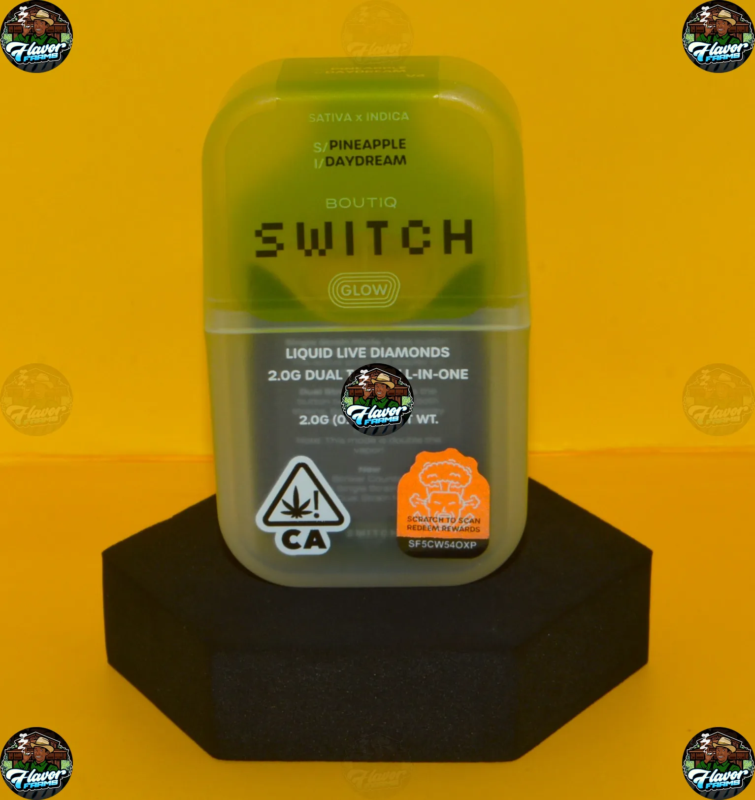 Boutiq Switch Dual Chamber GLOW Vapes 2G - FLAVOR FARMS DC