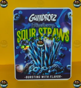 Blueberry Sour Straws GUMDROPZ